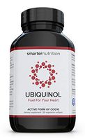 Smarter Ubiquinol - Plant-Based Active CoQ10 for Heart, Liver, Brain Health - with Ahiflower Seed Oil The Richest Omega 3-6-9 Fatty Acid Profile in The World, Vegetarian Softgel (30 Servings)