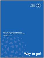 SMCL A6 Folded Notecards Blue - Way to Go 1 Pack of 5000