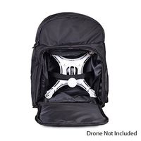 Drone Water Resistant Nylon Black Backpack Bag- Fits up to 12" Quadcopter Drones