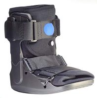 Light Weight Low Profile Short Cam Air Walker Fracture Boot, Black, Breathable Insole (Medium)