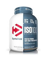 Dymatize ISO100 Hydrolyzed Protein Powder, 100% Whey Isolate Protein, 25g of Protein, 5.5g BCAAs, Gluten Free, Fast Absorbing, Easy Digesting, Chocolate Coconut, 5 Pound