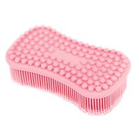 TOPHOME Silicone Non-Scratch Sponges Food-Grade Cleaning Brush for Kitchen Dishwash, Kids Tableware, Vegetable Fruits, Pot Pan Dish Bowl, Washing Hands, Pink