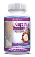 Daily Health, Pure Garcinia Cambogia 1500mg Extract 80% HCA Natural Weight Loss Management Appetite Suppressant Metabolism Energy Support Supplement No GMO Fillers 60 Vegetable Capsules
