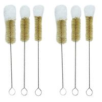Huji Stainless Steel Multi-Purpose Cleaning Soft Tip Brushes (Set of 6)