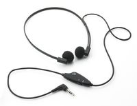 VEC Electronics Spectra SP-VC 5 Deluxe Twin Speaker Transcription Headset, Volume Control and Stereo/Mono Switch, 5 ft. Cord with a 3.5mm Right Angle Stereo Plug, Pouch for Personal Storage