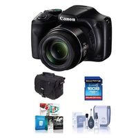 Canon PowerShot SX540 HS 20.3MP Digital Camera, 50x Optical Zoom - Bundle With Camera Bag, 16GB SDHC Card, Cleaning Kit, Software Package