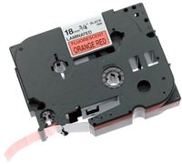 Brother TZB41 Black on Fluorescent Orange Labeling Tape for P-Touch, 3/4 Inch x 16.4 Feet