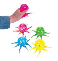 Octopus gel squeeze sensory fidget stress toy ball therapy tool