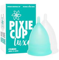 Pixie Cup Luxe - Number 1 for Most Active Period Cup - Every Menstrual Cup Purchased One is Given to a Woman in Need! (Combo)