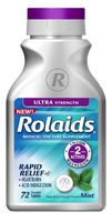 Rolaids Ultra Strength Tablets, Mint, 72 CT (PACK OF 2)