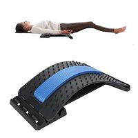 Back Massager Lumbar Support, Lumbar Back Stretcher Device Traction Stretching Relax Spinal Decompression Pillow for Spine Upper and Lower Back Pain Relief Posture Corrector