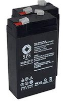 SPS Brand 6V 3.2 Ah Replacement Battery for Panasonic LCR6V2.4P (2 Pack)