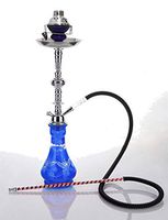 1 hose 23" Halab Blue Hookah Shisha Nargila water glass vase pipes smoke sale