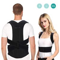 Back Posture Corrector for Women and Men, Adjustable Full Back Lumbar Brace Support Belts with Aluminum Support Plates for Hunchback, Thoracic, Kyphosis, Hunching and Upper Back Pain Relief (XXL)