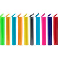 Beamer 120mm Airtight Squeeze Tubes - Smell-Proof, Waterproof, Travel-Friendly, Discreet - Preserve and Protect Your Products - Fits Cigarettes, Joints, Cones - 10 Count - Various Colors