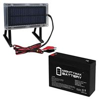 Mighty Max Battery 6V 7AH Replacement for Empire SLA7-6 + 6V Solar Panel Brand Product