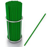 Eco Friendly Green Straws, Bulk Pack of 200 Plastic Green Environment Friendly Green Drinking Straws by Upper Midland Products