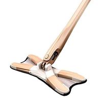 SPLY DTEM Flat mop X-type microfiber floor mop with 1 mop cloth, disposable flat mop manual squeeze household cleaning tools