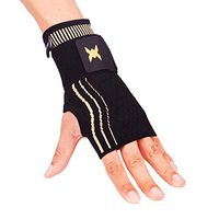 Thx4COPPER Wrist Sleeve with Adjustable Strap for Extra Support -Copper Infused Compression Wrist Brace-RELIEF For Carpal Tunnel, RSI, Tendonitis, Arthritis, Wrist Sprains and Fatigue-SINGLE-M