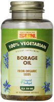 Health From The Sun 100% Vegetarian Borage Oil Softgels, 60-Count