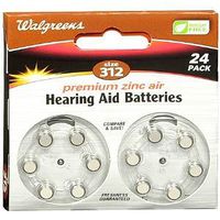 Walgreens Hearing Aid Batteries, Zero Mercury, 312, 24 ea