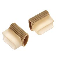 2pcs Gel Silicone Toe Bunion Straightener Separator Tube Bandage Pad Corrector Cushion