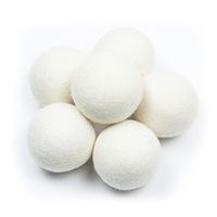Cotton Babies Wool Dryer Balls - 3 inch (XL), 6 Pack - Premium Reusable Natural Fabric Softener