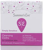 Summer's Eve Feminine Cleansing Cloths Sensitive Skin 16 Each (Pack of 4)
