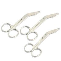 LAJA IMPORTS 3 PCS Premium O.R Grade Lister Bandage Scissors 4.5'' Veterinary Instruments
