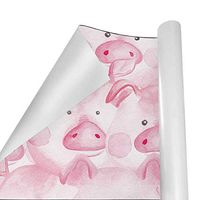 Gift Wrapping Paper Roll Pink Pig Patternfor Birthday,Holiday,Wedding,Baby Shower Gift Wrap - 3Rolls - 58inch x 23inch Per Roll
