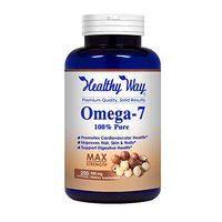 Healthy Way Pure Omega 7 Fatty Acids 200 Capsules 900mg Natural Sea Buckthorn Oil, NON-GMO USA Made 100% Money Back Guarantee - Order Risk Free!