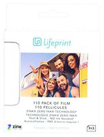Lifeprint 110 pack of film for Lifeprint Augmented Reality Photo AND Video Printer. 2x3 Zero Ink sticky backed film