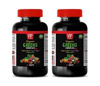 Heart Care Supplement - Organic Greens Complex - Strawberry Extract Natural - 2 Bottles 120 Tablets