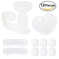 QHYAH Heel Cushion Inserts,Metatarsal Pads for Women,Ball of Foot Cushions Silicone Shoe Pads Insoles for for Women Foot Pain Relief,12 Pieces