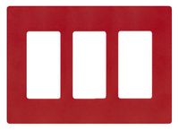 Lutron SC-3-HT Claro Three-gang Wallplate Hot