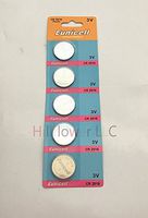 Hillflower 100 Pieces CR2016 Card Blister 2016 BR2016 3V Long Duration Lithium Battery with Hillflower Coupon