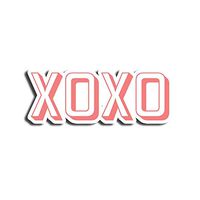 XOXO Word Sticker Cool Stickers Waterbottle Sticker Tumblr Stickers Laptop Stickers Vinyl Stickers
