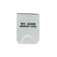 Comemall 8mb 16mb 32m 64mb 128mb 256mb 512mb Memory Card for Nintendo Wii Game Memory Card (32MB)