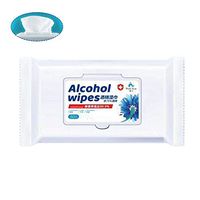 StageOnline Disposable Wet Wipes,Box of 50 Disposable Prep Pads Universal Wet Wipes Cleanser Swabs Cotton for Skin, Nail, Computer, Mobile Phone, Digital Camera, Notebook