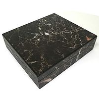 Desktop Cigar Cedar Box with Humidifier Hygrometer, Holds 15 to 20 Cigars