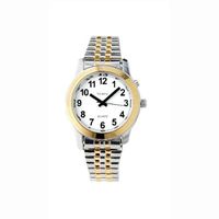 Man's Two Tone Talking Watch White Face