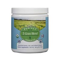 Perfect Supplements 3 Grass Blend - USDA Organic Barley, Oat & Wheat Grass Powder - Gluten Free - 180g Powder