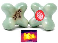 Sublime (Ocean)(Set of 2) Synergy Stone - Contoured Hot Stone Massage Tools - Deep Heat for Muscle Tension Relief - Relaxing and Therapeutic - Ultra-Smooth for on Skin with Oil or Over Clothes