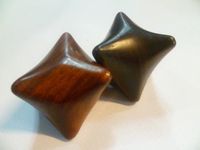 2x Amazing Reflexology Thai Foot Massage Wooden Star Shape Hand Massage Tool