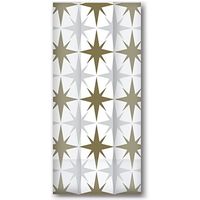 Jillson & Roberts Large Cello Bags with Twist Ties, Chrismas Star, 100 Pieces