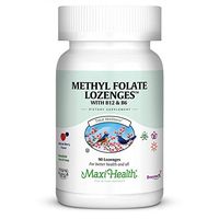 Methyl Folate Lozenges with B12 & B6, Berry Flavored - Memory, Cardiovascular Health Hormone & Immune Support - Gluten Free, Kosher