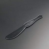 12 Black Plastic Spreaders/Butter Knife Cheese Spreaders Icing Spreader Frosting Spreader