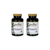 Swanson Chickweed Herb Stellaria Media Herbal Supplement 450 mg 180 Capsules (Caps) (2 Pack)