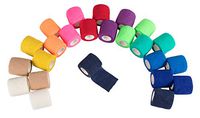 Juvale Self Adhesive Bandage Wrap, Cohesive Tape (2 in. x 5 yd, 24 Pack)