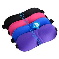 3D Sleeping Eye Mask Earbuds–4 Pack Earbuds, 4 Pack Light Block Out Sleep Masks with Adjustable Strap – Soft & Comfortable Material – Large Eye Cup for Men & Women